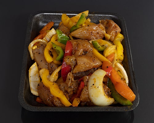 Chicken and black garlic stir fry